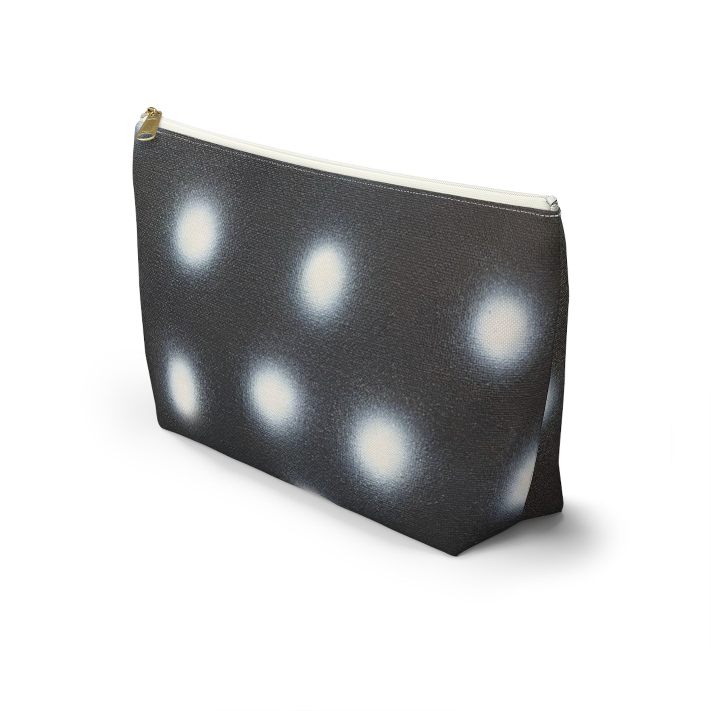 "coconut noir polka dot" airbrush makeup pouch