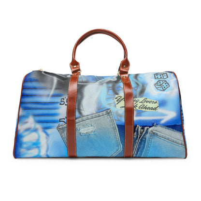 "young lovers" airbrush waterproof travel bag