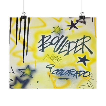 "boulder" airbrush horizontal print
