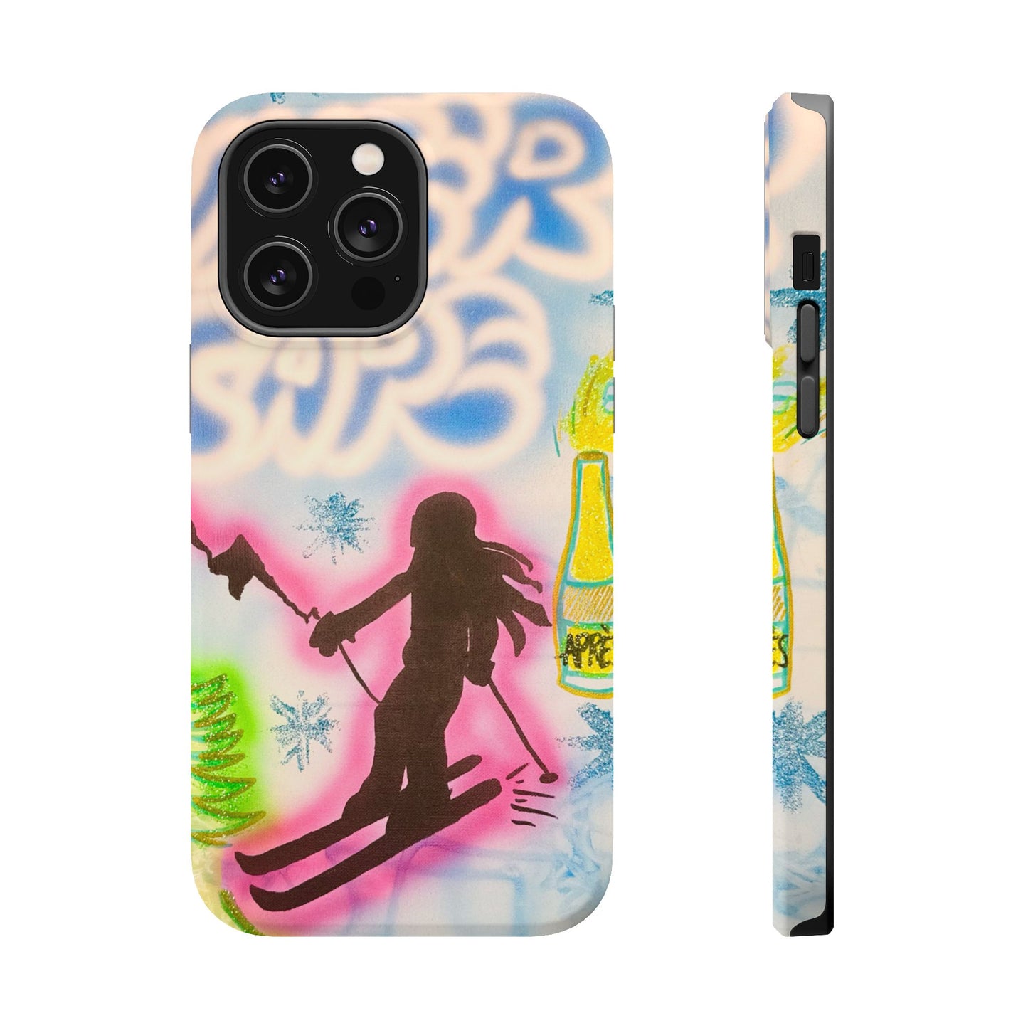 MagSafe "winter escape" airbrush iPhone case