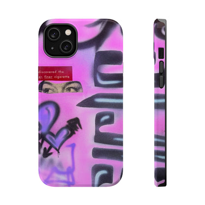 MagSafe "purple princess" airbrush iPhone case
