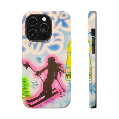 MagSafe "winter escape" airbrush iPhone case