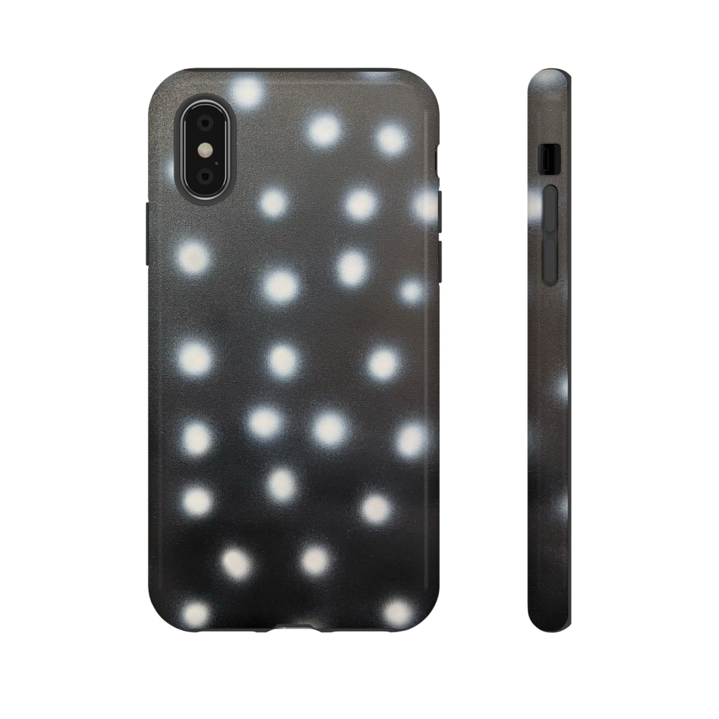 "coconut noir polka dot" airbrush iPhone case