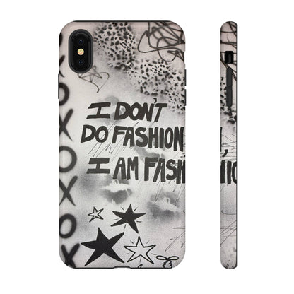 "i am fashion" airbrush iPhone case