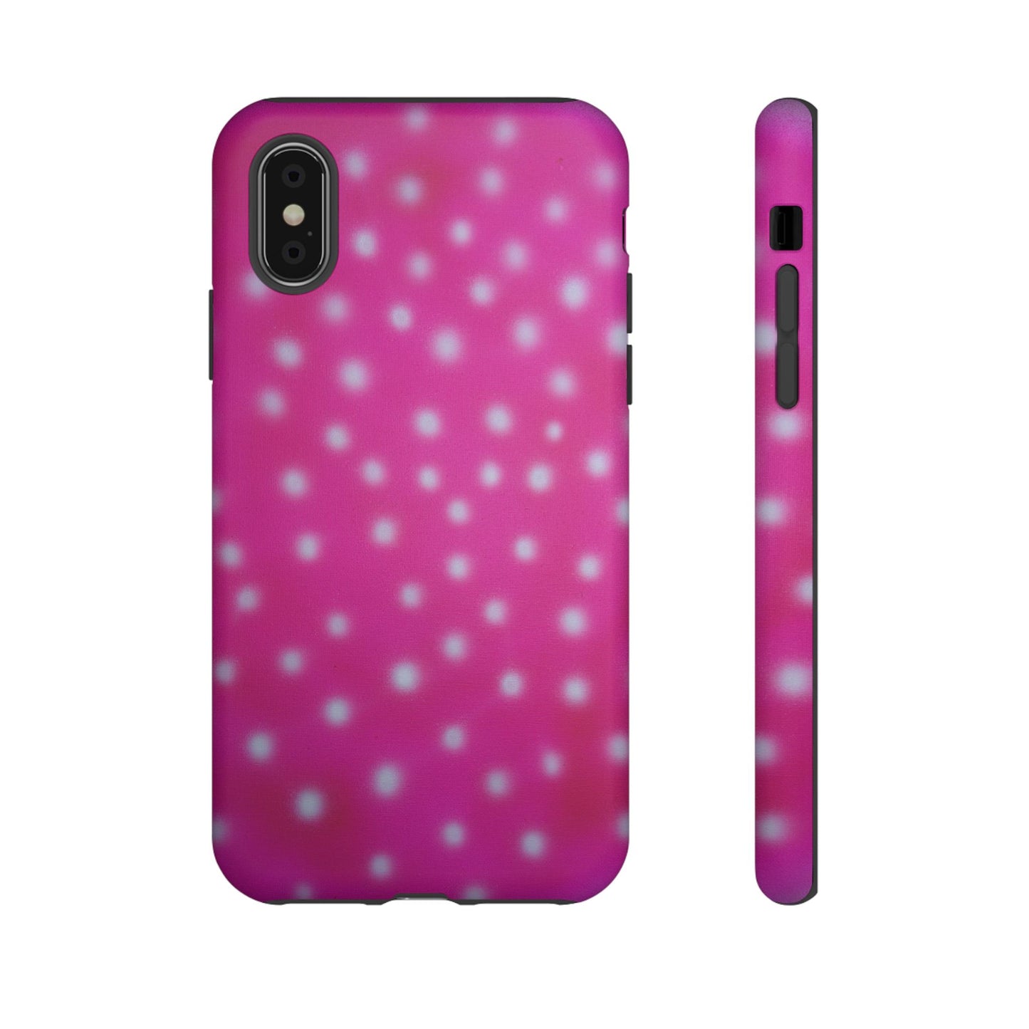 "bubblegum polka dot" airbrush iPhone case
