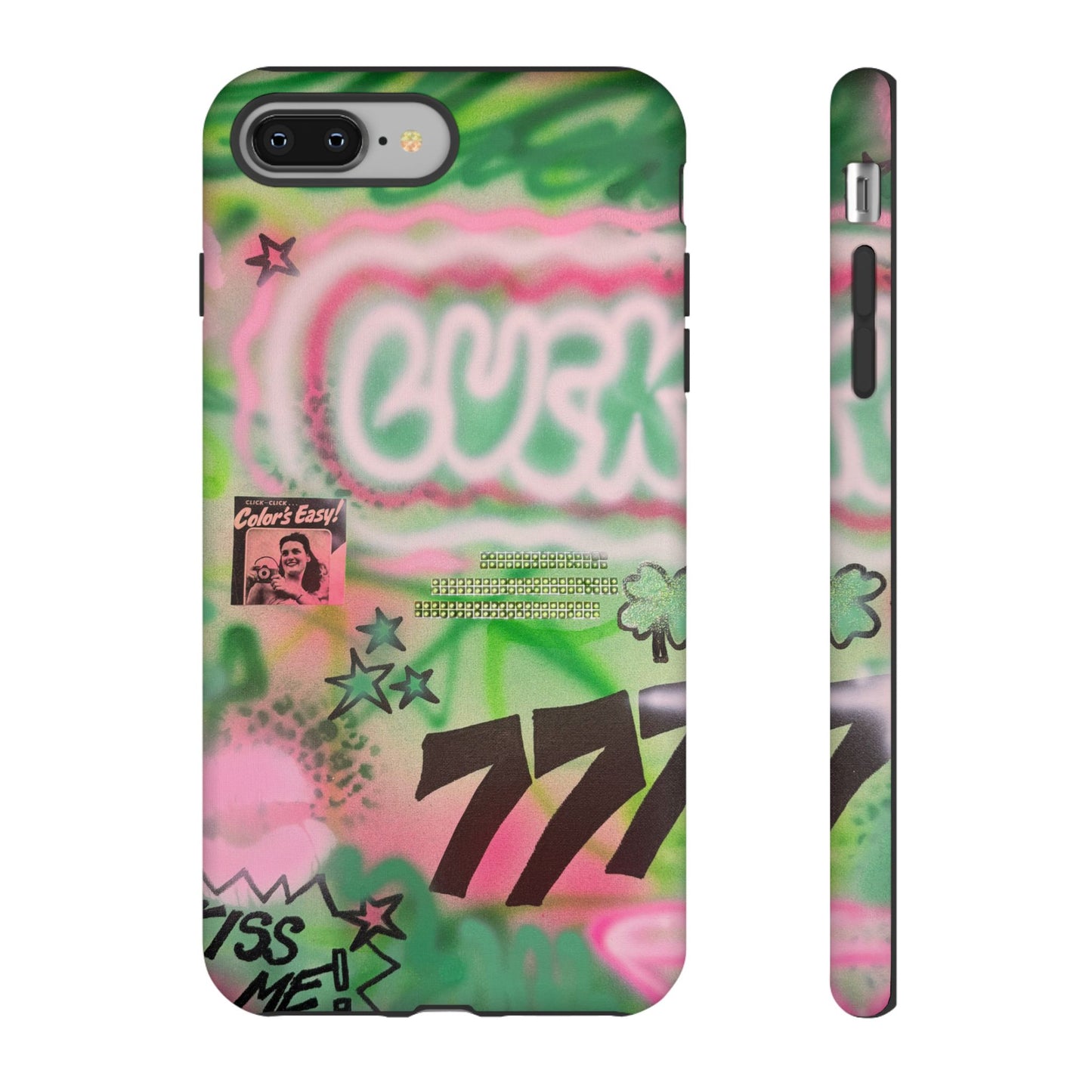 "so lucky" airbrush iPhone case