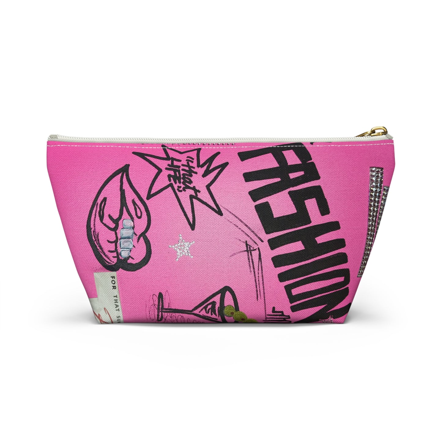 "high fashion" airbrush makeup pouch