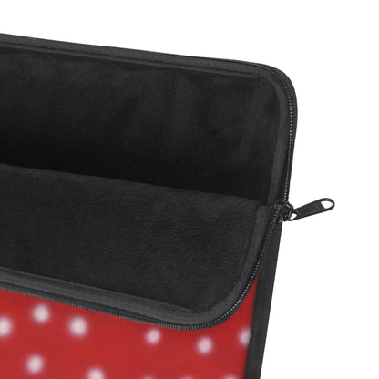 "cherry crush polka dot" airbrush laptop sleeve