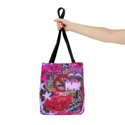 "taking flight" airbrush tote bag
