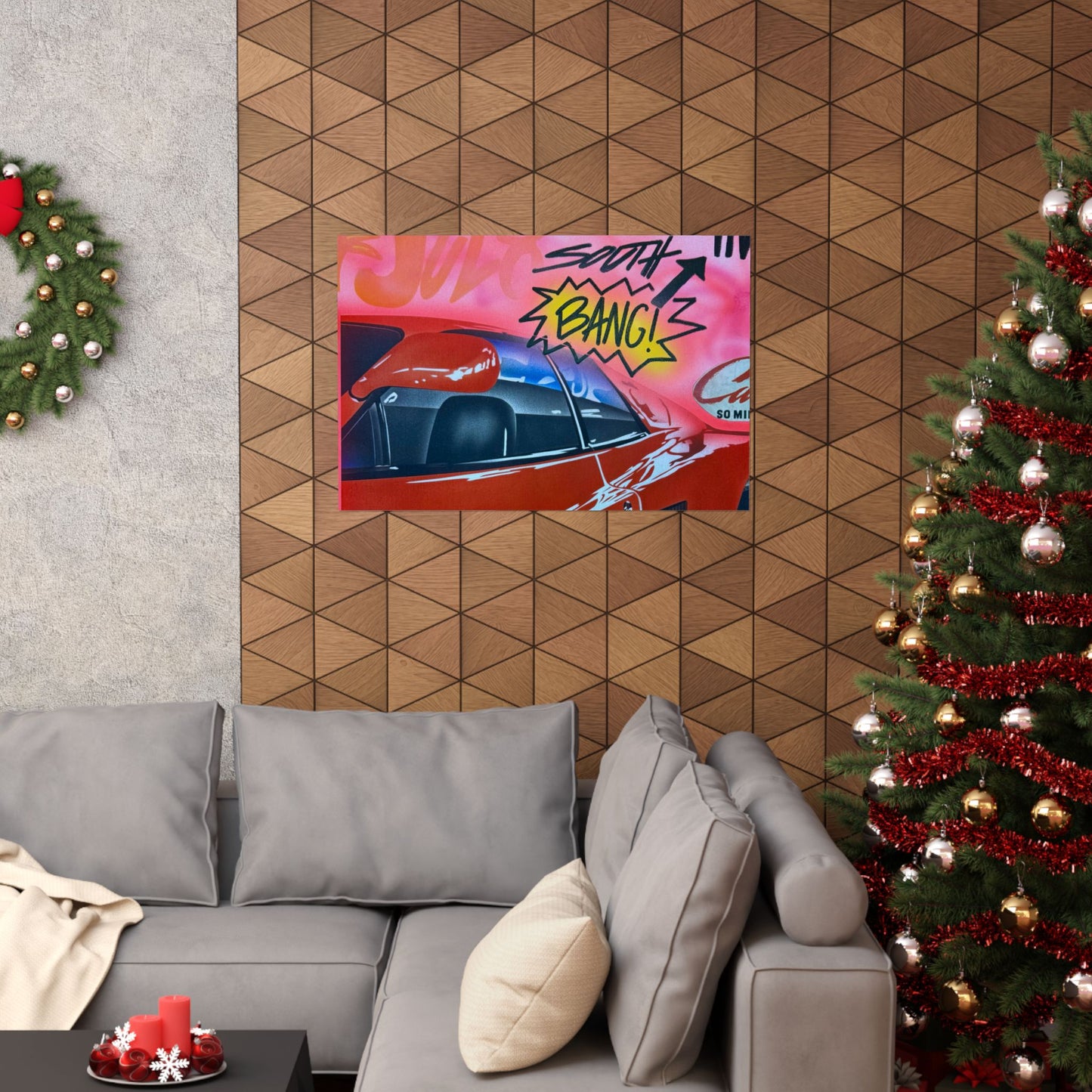 "miami momentos" airbrush horizontal print