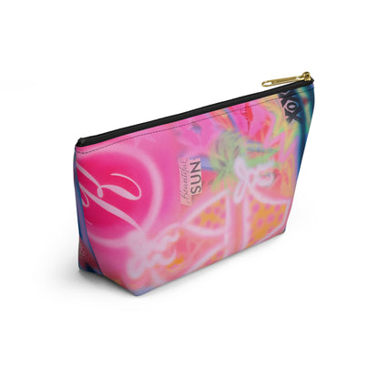"santa monica strawberry" airbrush makeup pouch