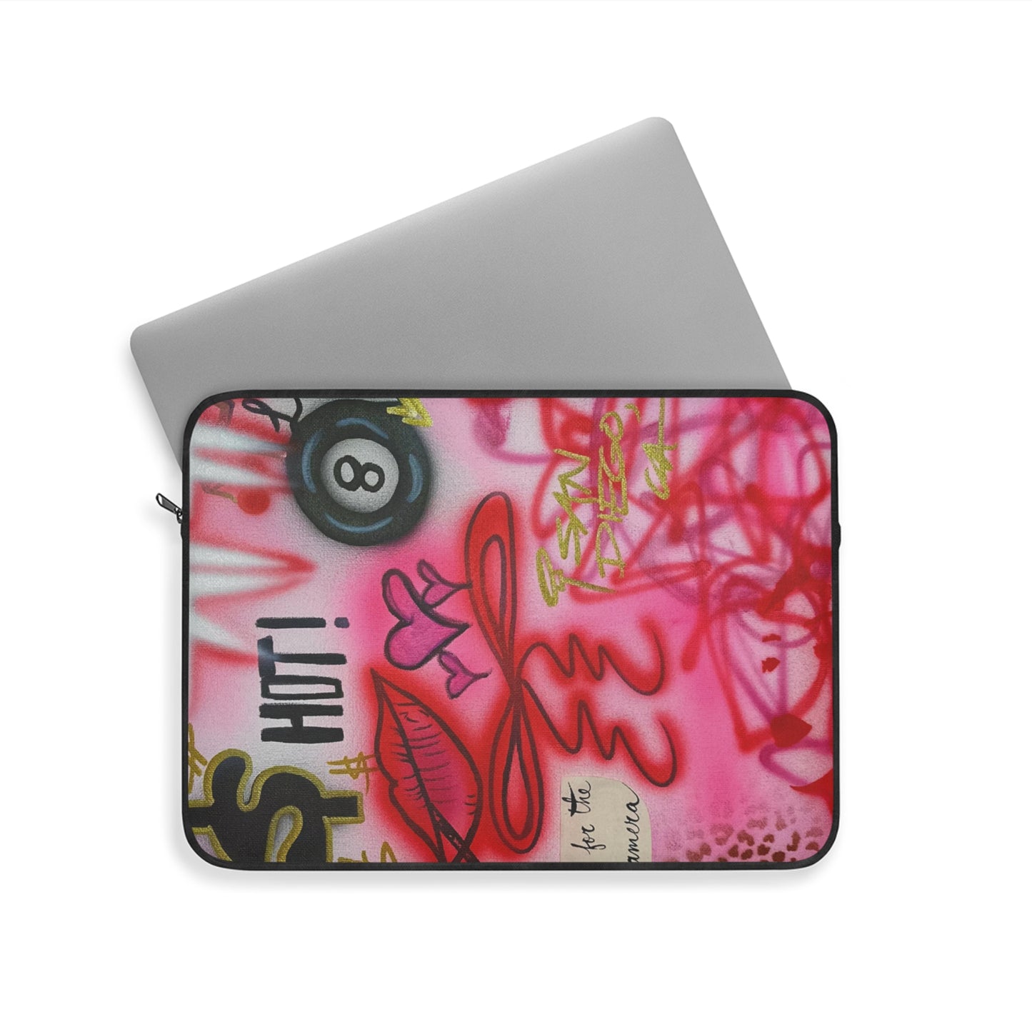 "IT girl" airbrush laptop sleeve