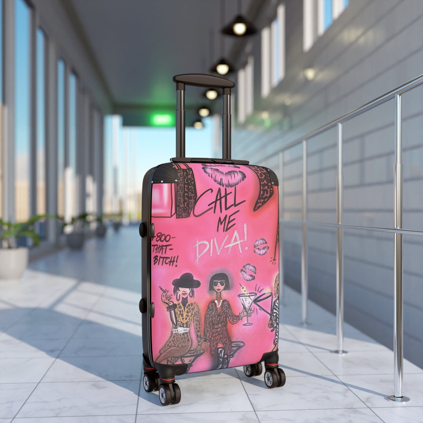 "party diva" airbrush suitcase