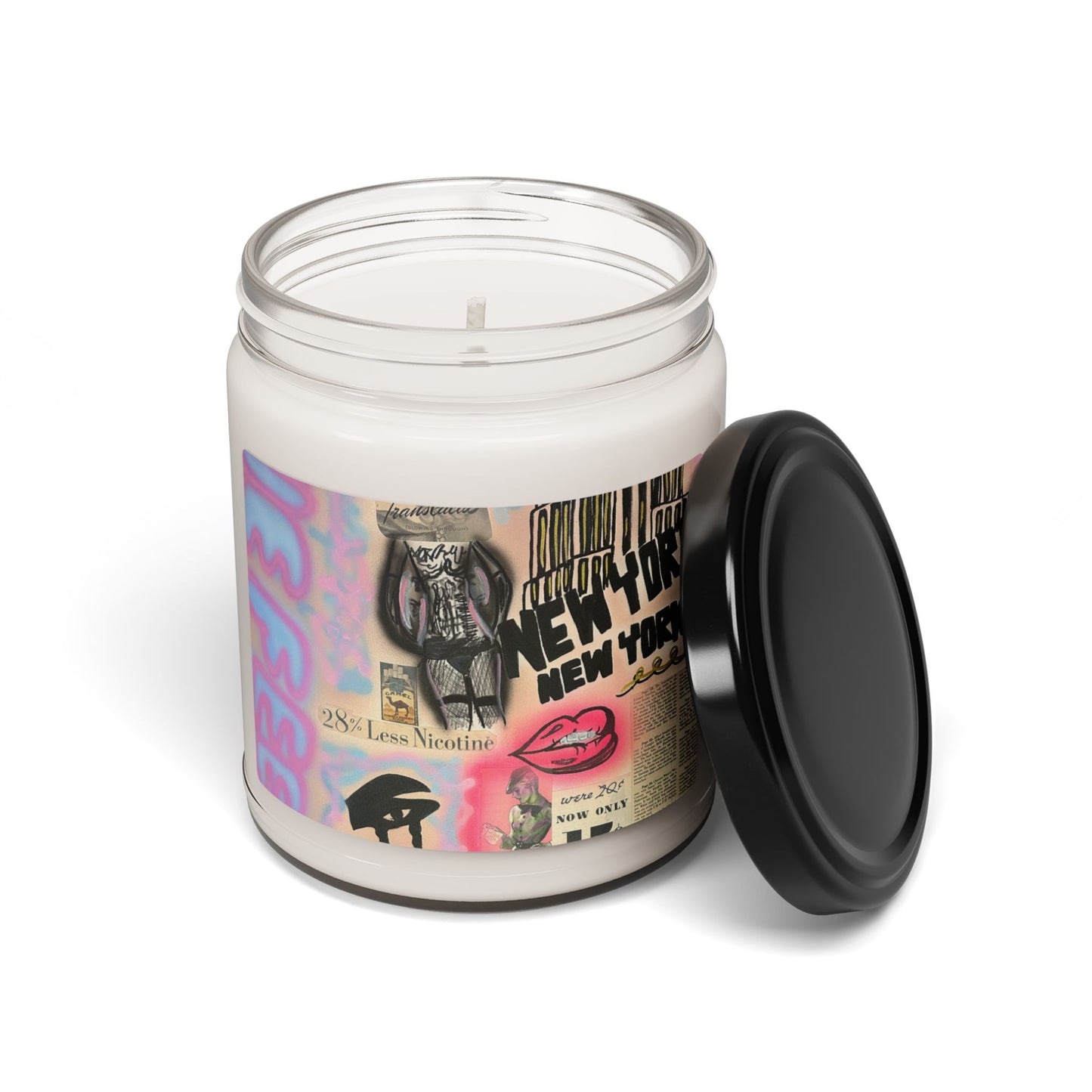 "new york, new york" airbrush soy candle