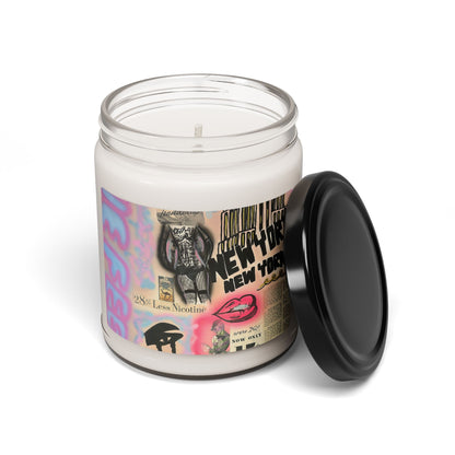 "new york, new york" airbrush soy candle