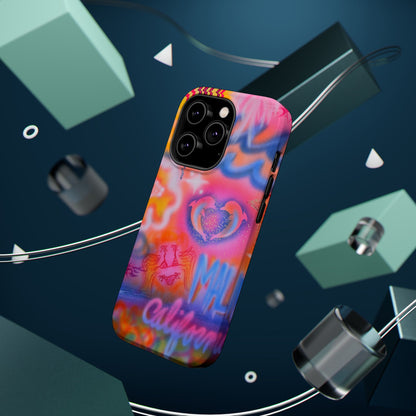 "mornings in malibu" MagSafe airbrush iPhone case