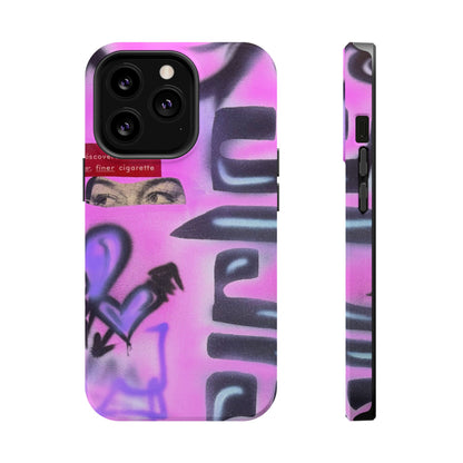 MagSafe "purple princess" airbrush iPhone case