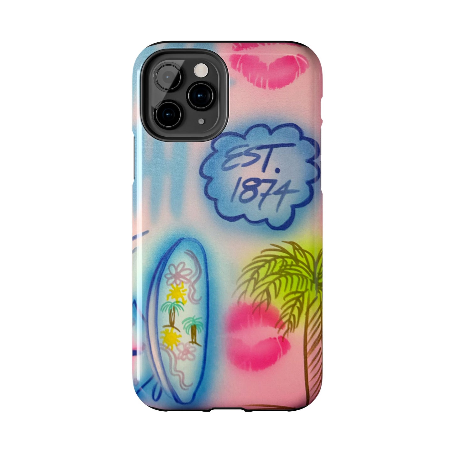 "in the wave" airbrush iPhone case