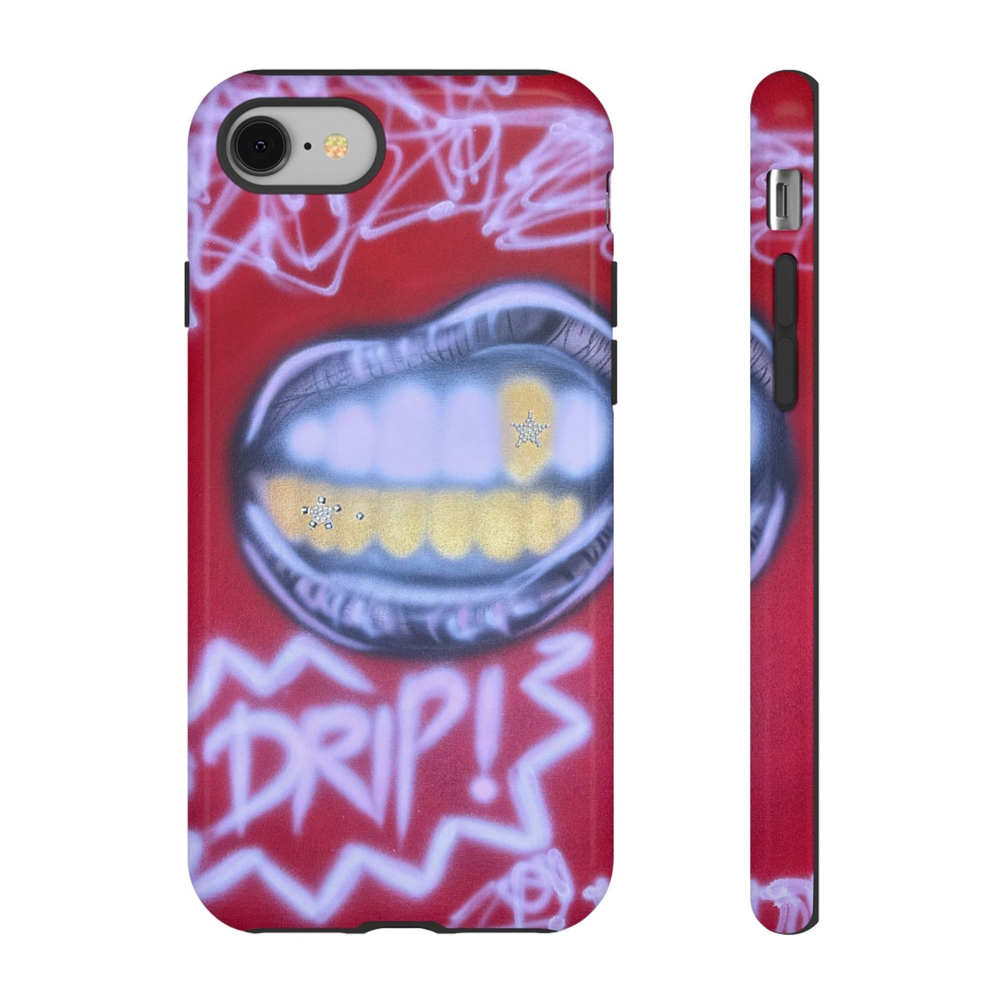 "tooth drip" airbrush iPhone case