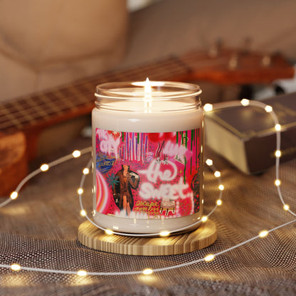 "sweet escape" airbrush soy candle