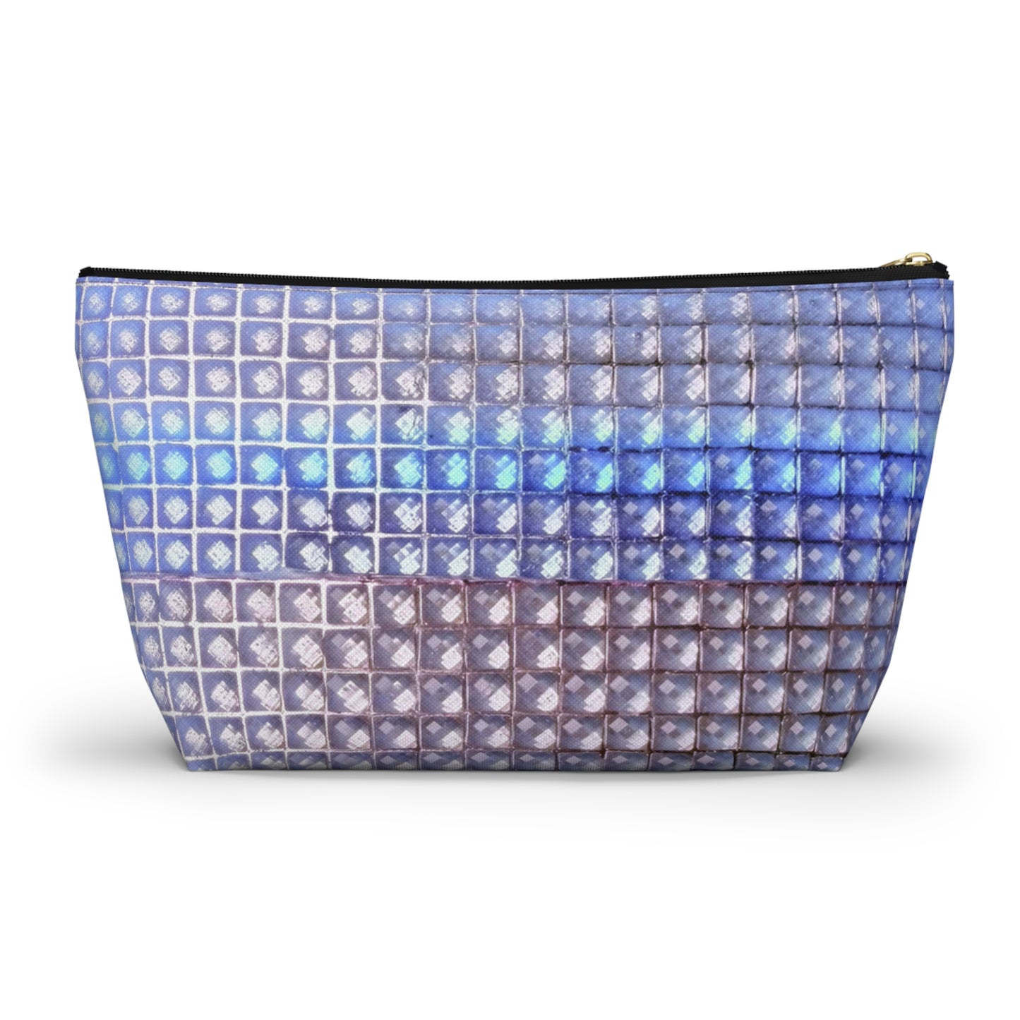 "blue studs" airbrush makeup pouch