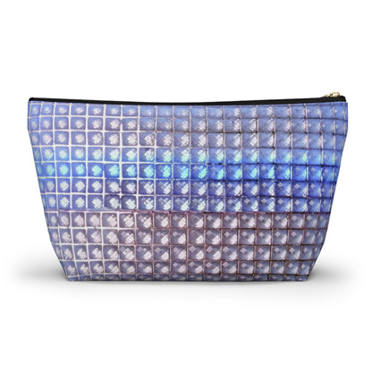 "blue studs" airbrush makeup pouch