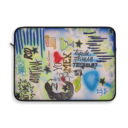 "salted lime" airbrush laptop sleeve