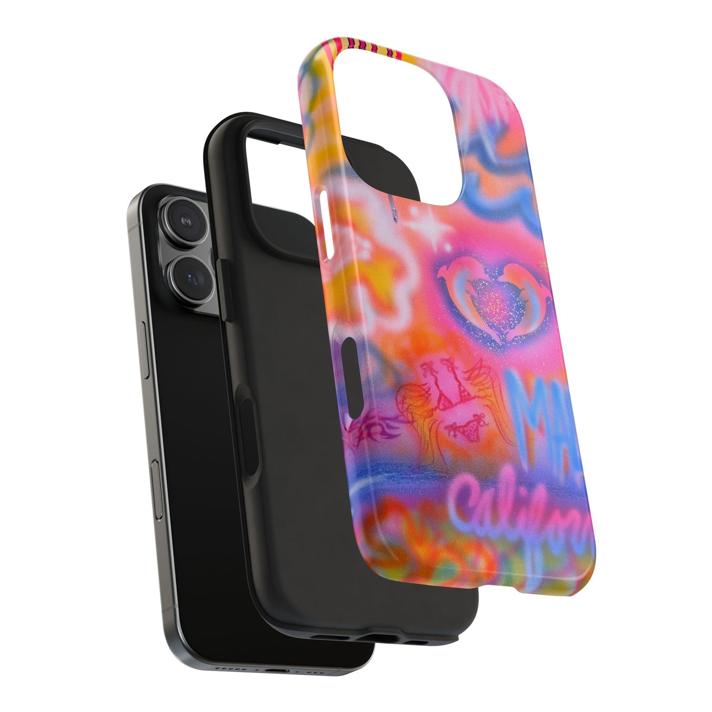 "mornings in malibu" airbrush iPhone case