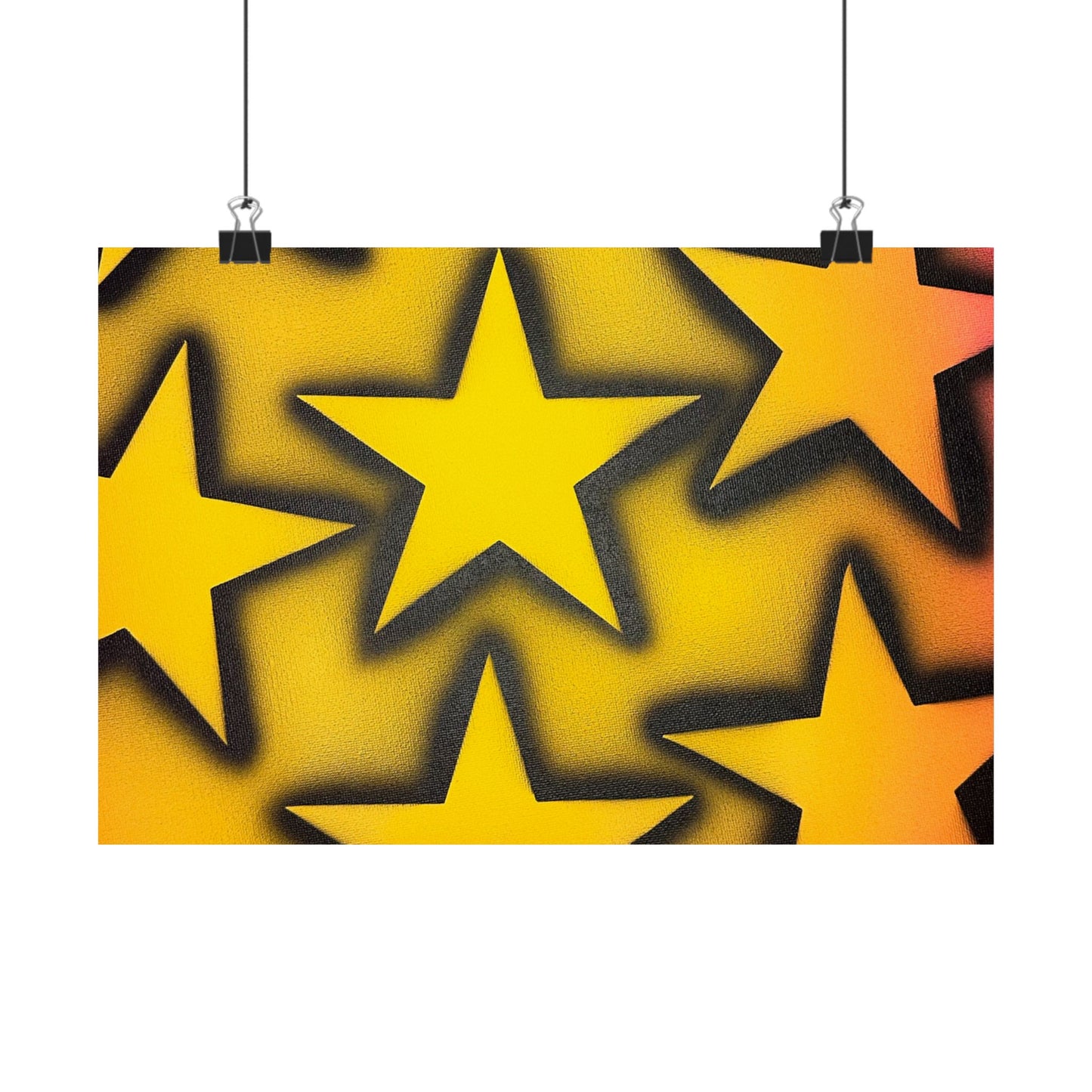 "ur a star" airbrush horizontal print