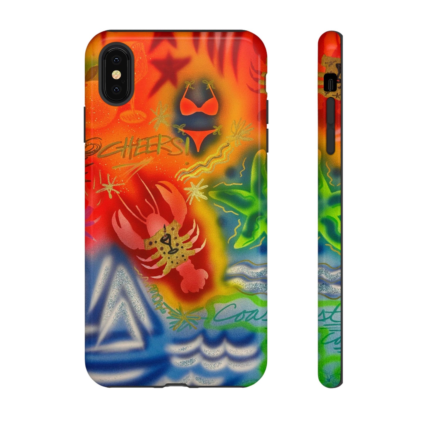 "tipsy lobster" airbrush iPhone case