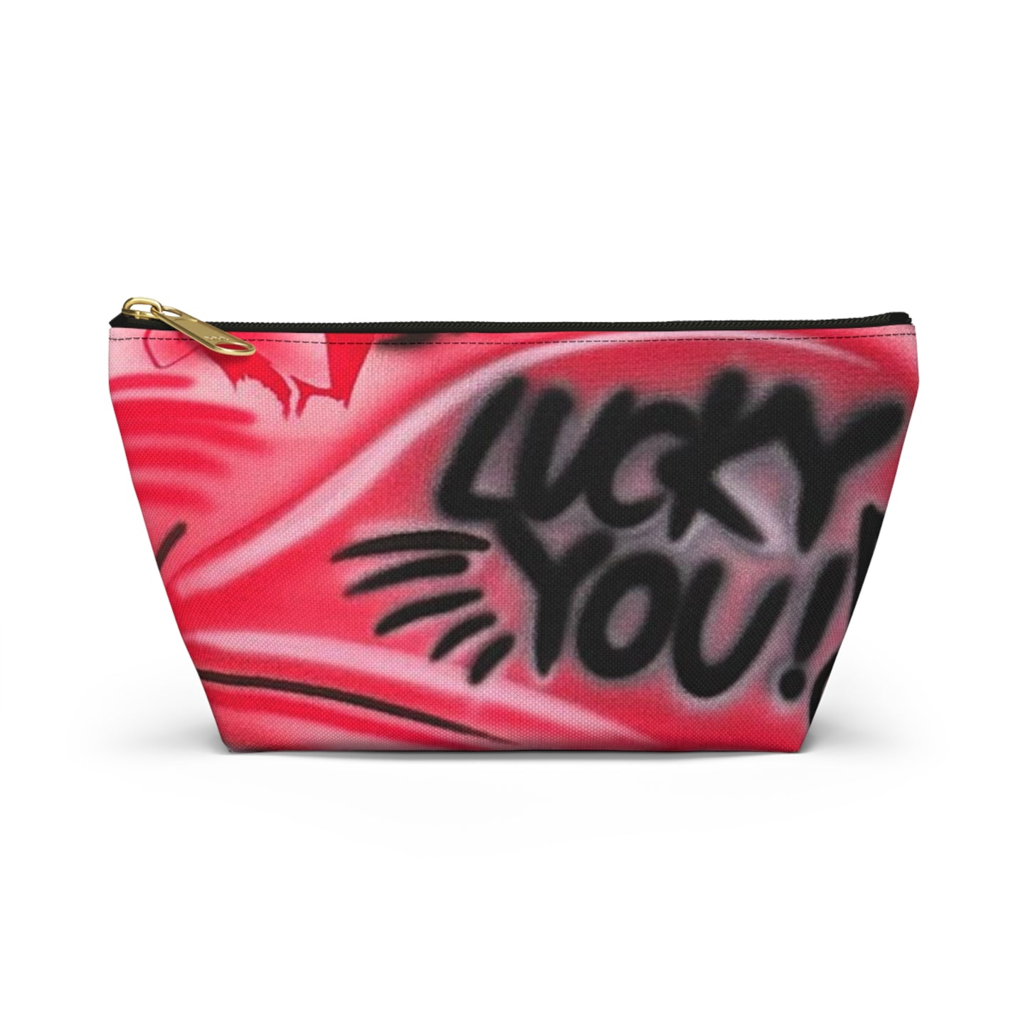"lucky you pt. 3" airbrush makeup pouch