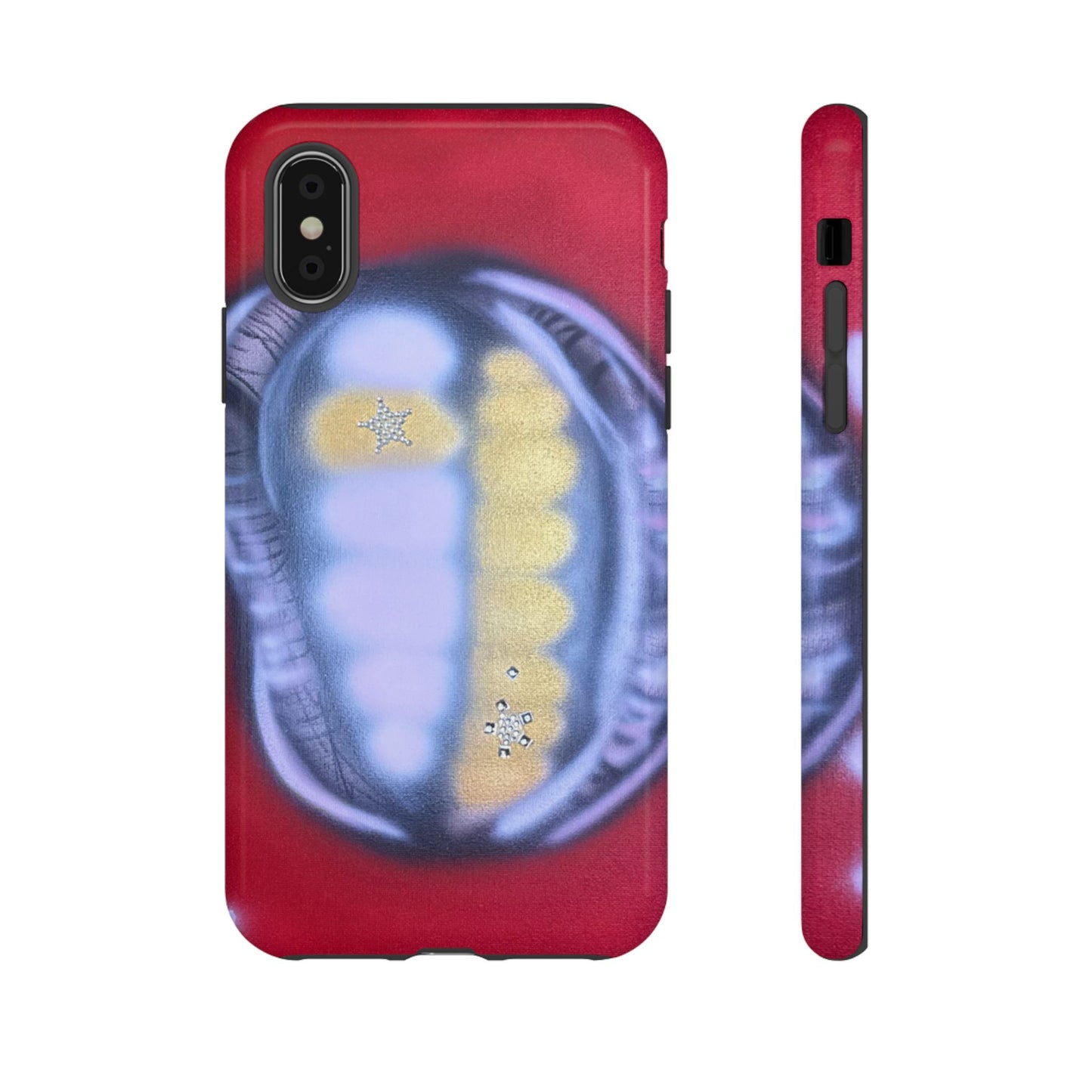 "bite me bling" airbrush iPhone case