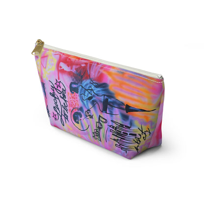 "spring in the city" airbrush makeup pouch