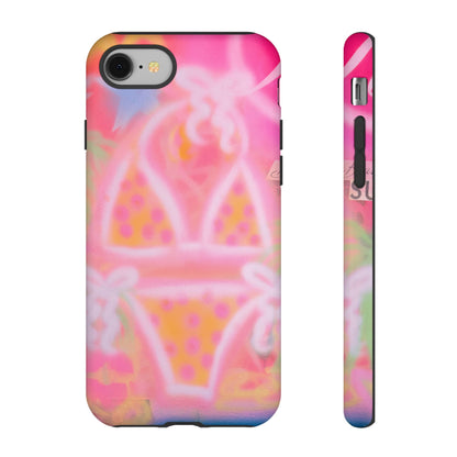 "yellow polka dot bikini" airbrush iPhone case