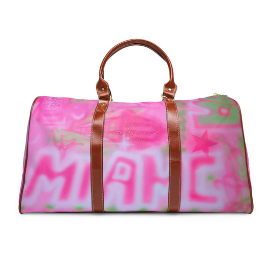 "miami matcha" airbrush waterproof travel bag