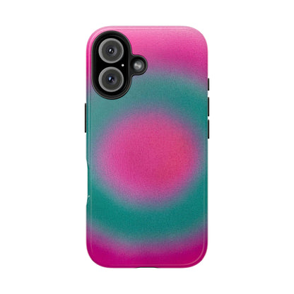"watermelon swirl" aura airbrush iPhone case