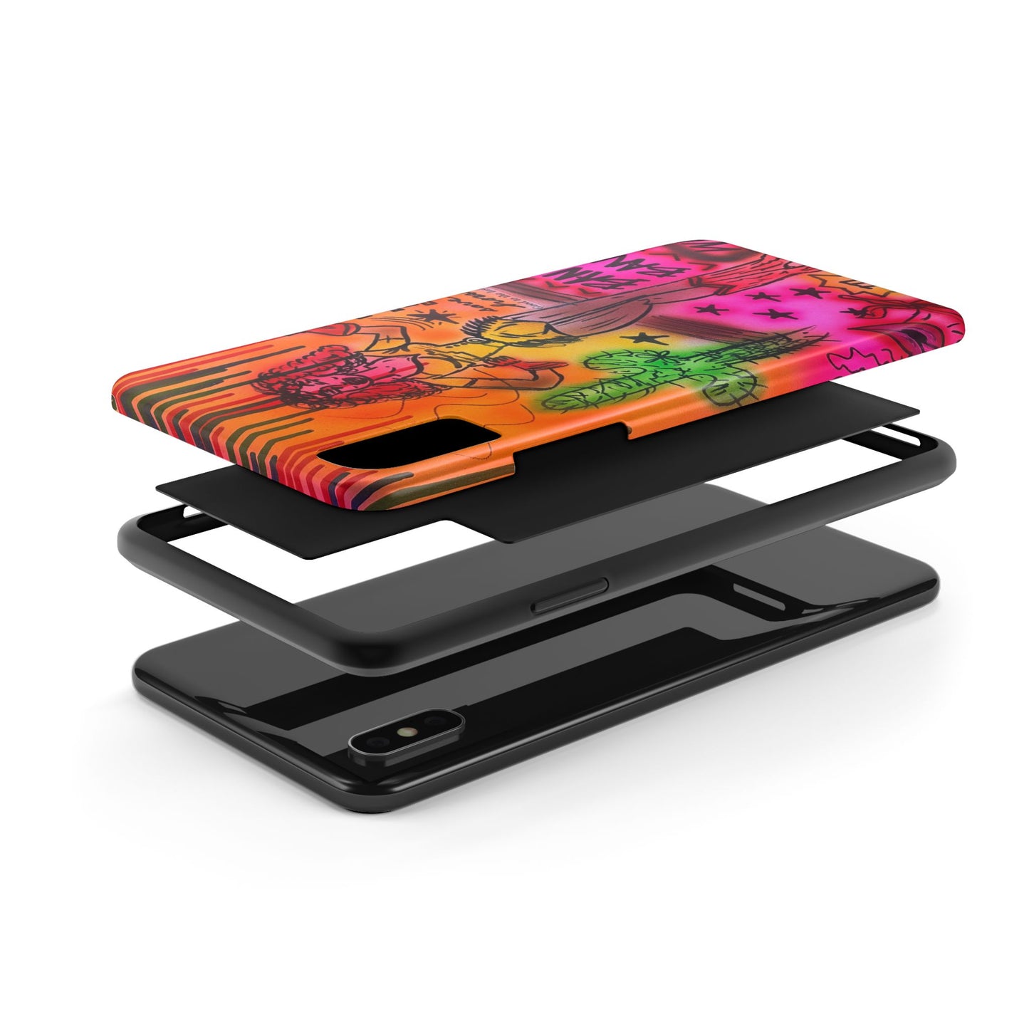 "wild, wild west" airbrush iPhone case