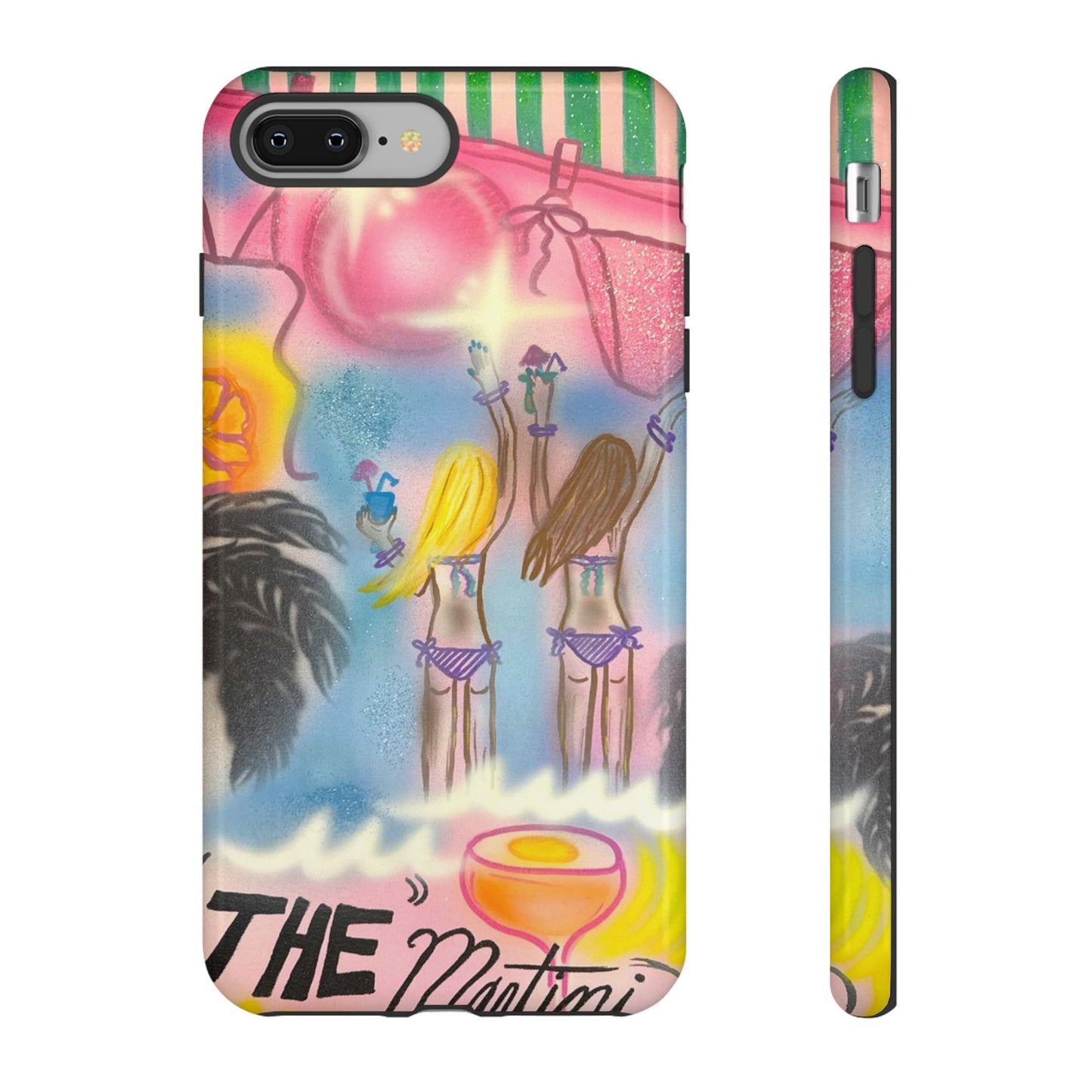 "kinis & tinis" airbrush iPhone case