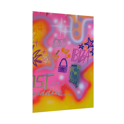 "ibiza" airbrush rolled print