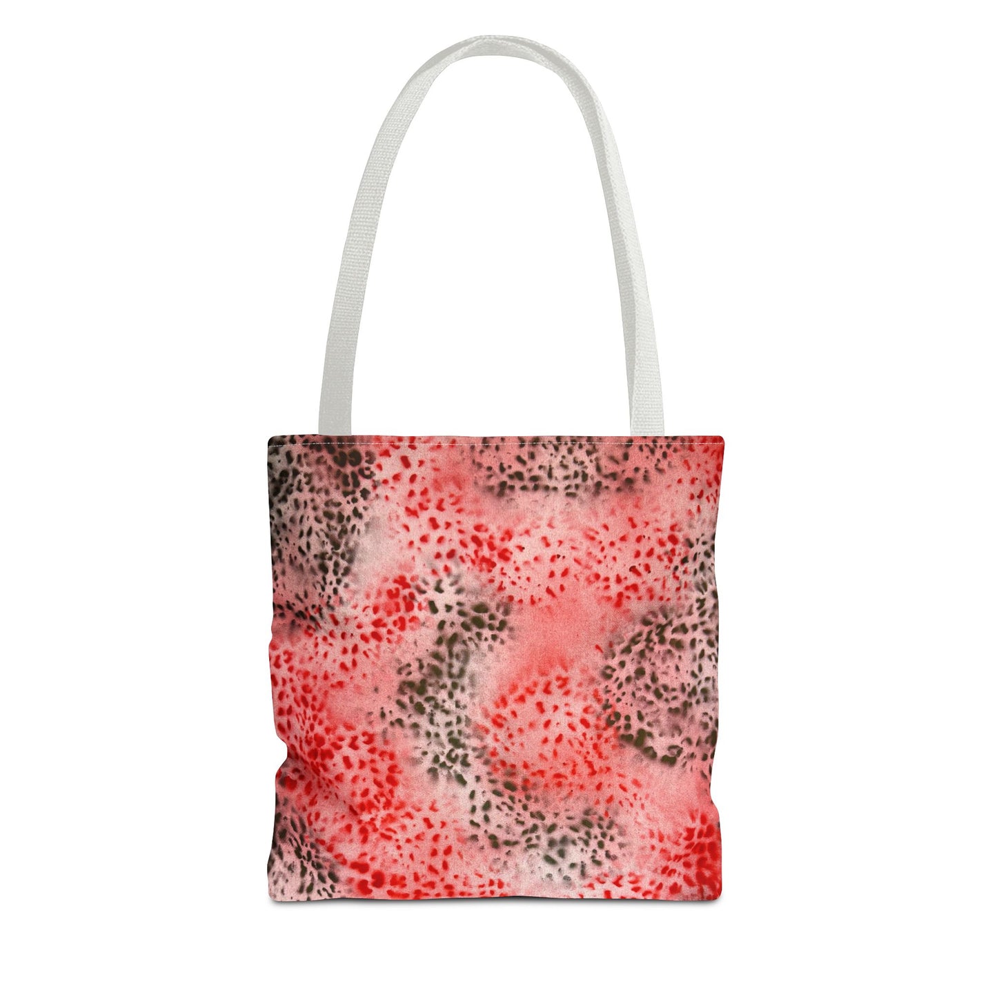 "red cheetah" airbrush tote bag
