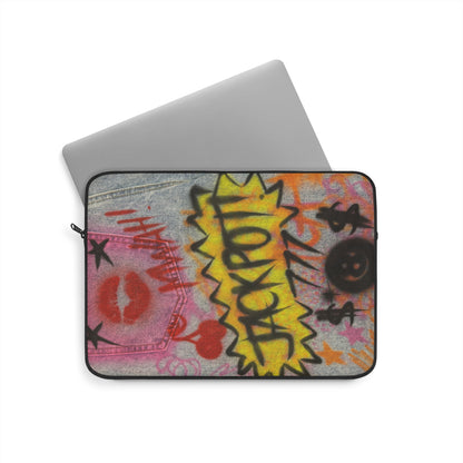 "JACKPOT!" airbrush laptop sleeve