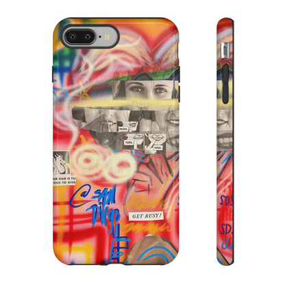 limited edition "get busy" airbrush iPhone case