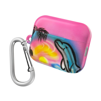 "dolphin love" airbrush airpod cases