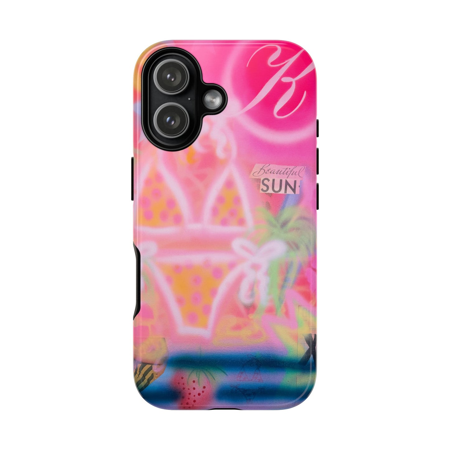 "santa monica strawberry" airbrush iPhone case