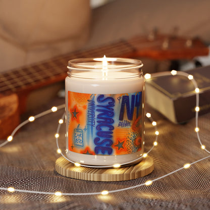 "syracuse" airbrush soy candle