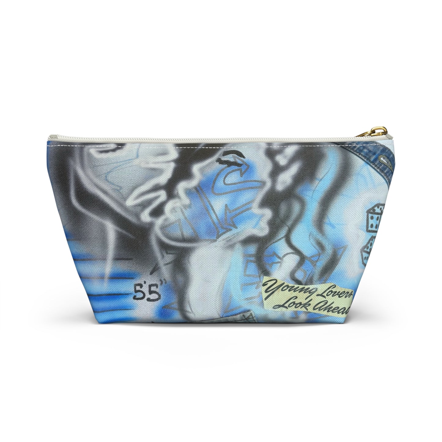 "young lovers" airbrush makeup pouch