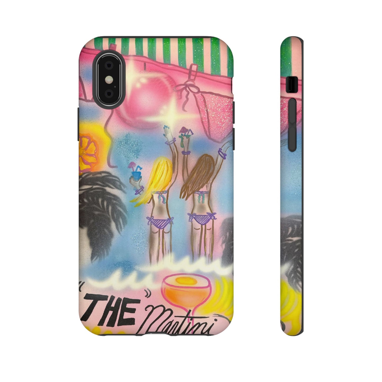 "kinis & tinis" airbrush iPhone case