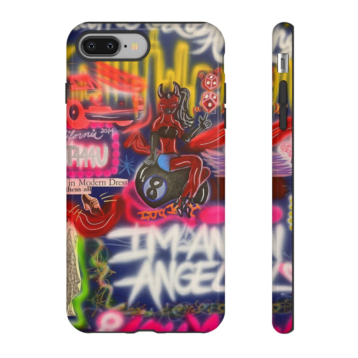 "im an angel" airbrush iPhone case