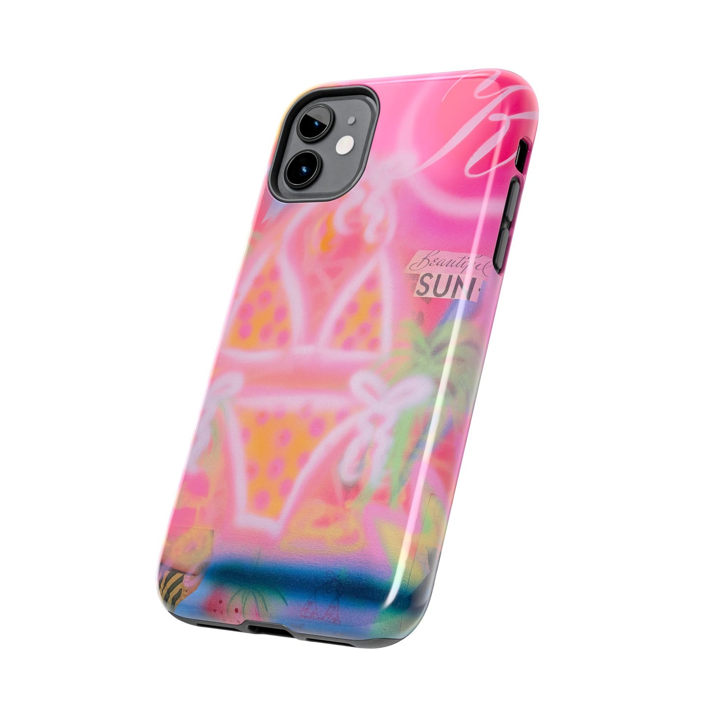 "santa monica strawberry" airbrush iPhone case