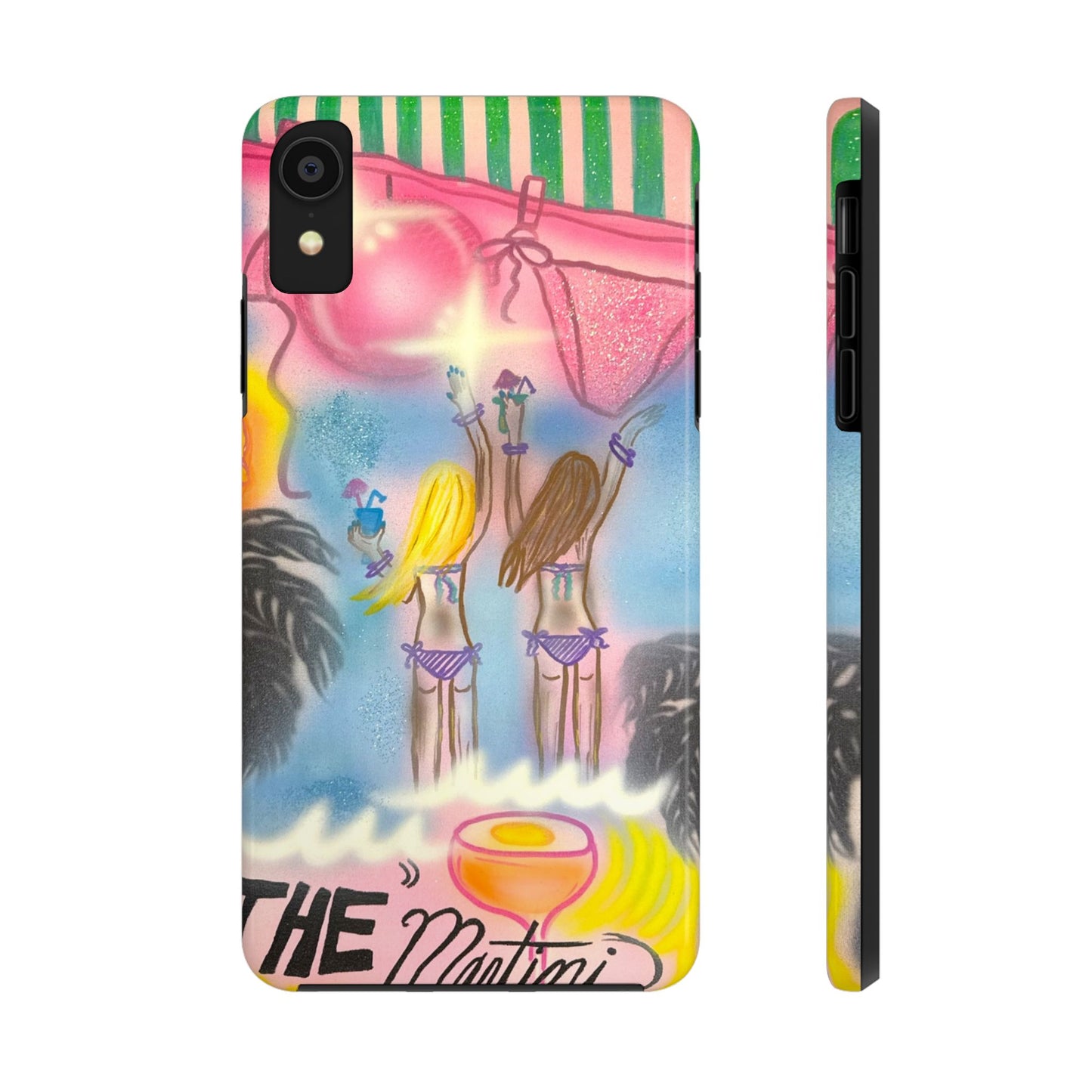 "kinis & tinis" airbrush iPhone case